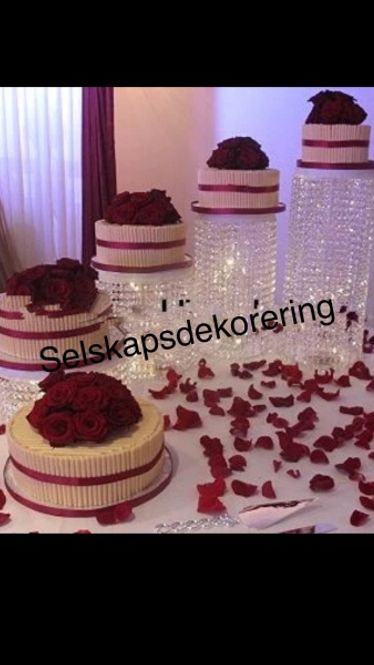 Hovedbilde Crystal kakestativ 4 stk 